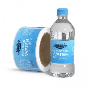 Etichetta adesiva adesiva impermeabile per bottiglie d'acqua