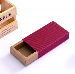 Šokolādes iepakojuma kastes Papīrs Plastmasa Unikāla bīdāma atvilktņu kaste