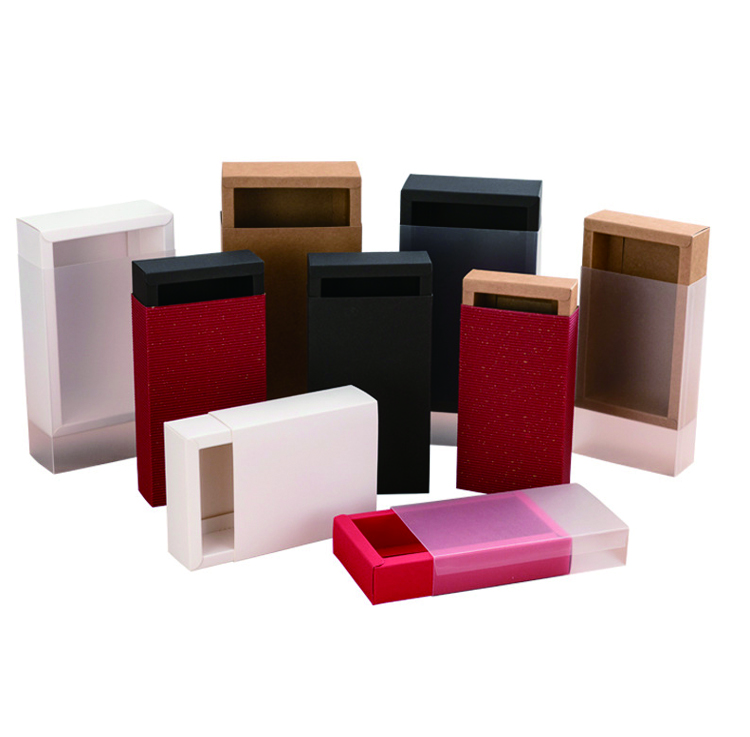 Κουτιά από χαρτόνι προς πώληση Καινοτόμο χάρτινο πλαστικό συρόμενο συρταρωτό κουτί