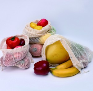 Netting Snørevesker Netting Shopping Bag Dagligvare String Tote Bag