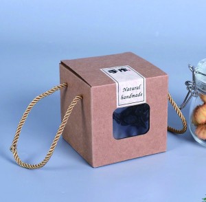 Упаковка коробки для вина Міцна паперова коробка з прозорим ПВХ вікном