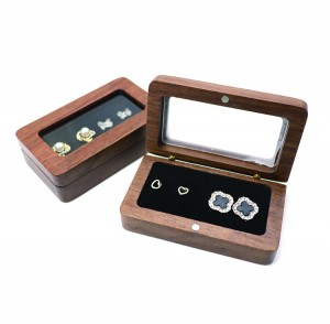 Pudełko do pakowania biżuterii Niestandardowe pudełko na biżuterię Materiał drewniany