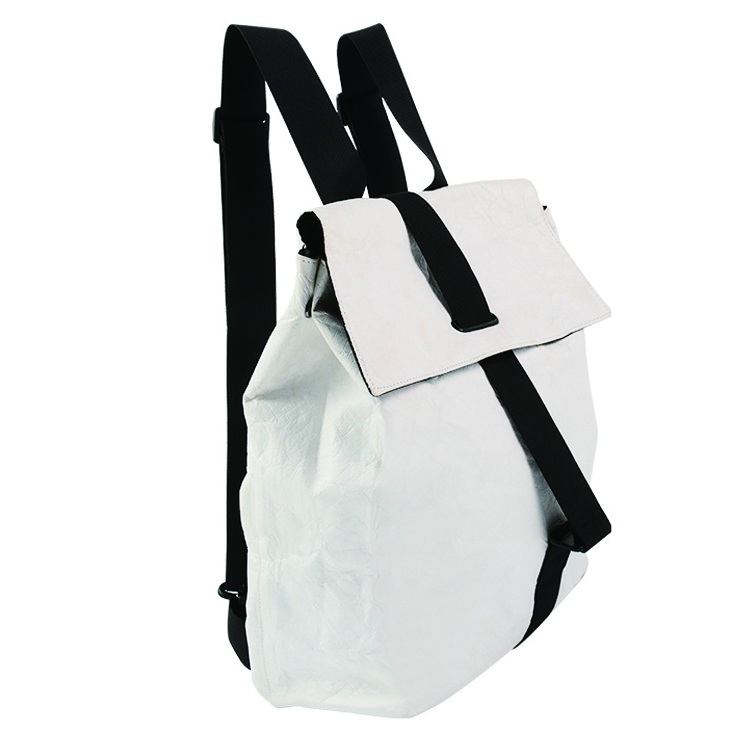 Backpack Bag għan-Nisa White Tyvek Paper Backpack Volum Kbir