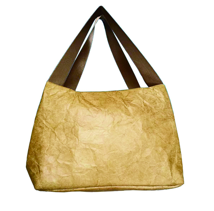 Waterproof Color Kraft Paper သေးငယ်သော Tyvek Lunch Bag Cooler Insulated Bag
