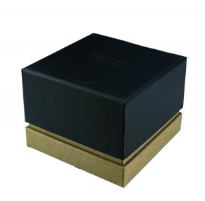 Fornecedor preto pequeno do logotipo feito sob encomenda das caixas de presente da caixa de papel feita sob encomenda