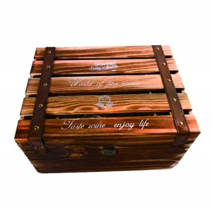 Puinen laatikko mänty Paulownia Natural Wood ympäristöystävällinen