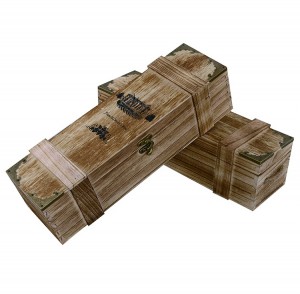 ตู้เก็บของไม้กล่องไม้ทำจากไม้เพาโลเนียธรรมชาติ
