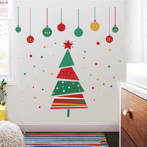 Mga Christmas Wall Stickers Christmas Tree Wall Decal mula sa China