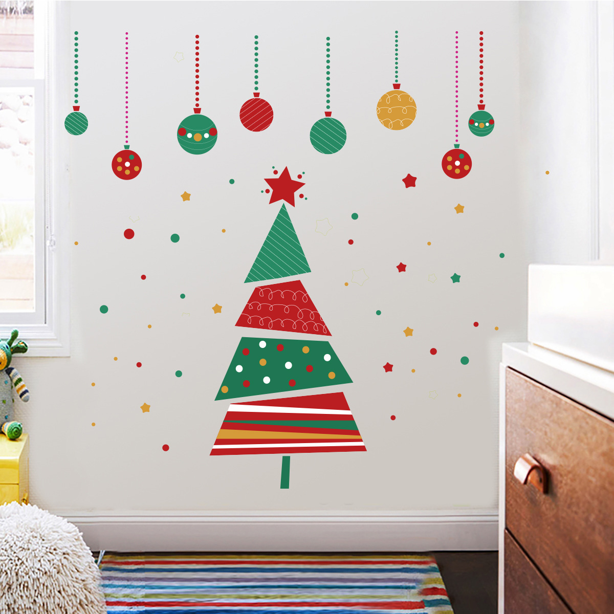Christmas Wall Stickers Christmas Tree Wall Decal from China