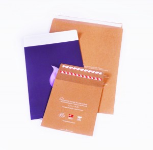 Envelope Manila com sacos postais autoadesivos lisos ou impressos