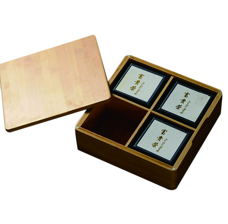 Kuti të vogla druri me kapak Kuti çaji bambu Kuti për ruajtjen e tortës së bukës