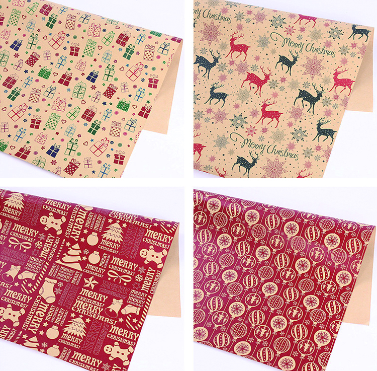 Christmas Paper Christmas themed pattern gift wrapping paper