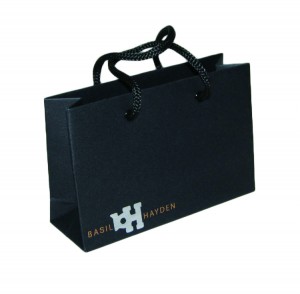 Čierna darčeková taška China Factory Custom Drawstring Luxury Bag