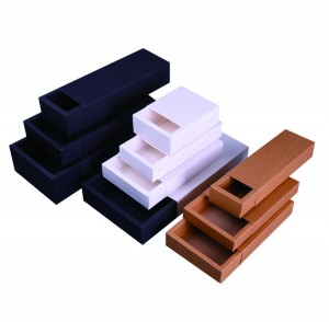 Cajas de embalaje baratas Caja de cajones deslizantes de papel Caja ecológica de papel Kraft