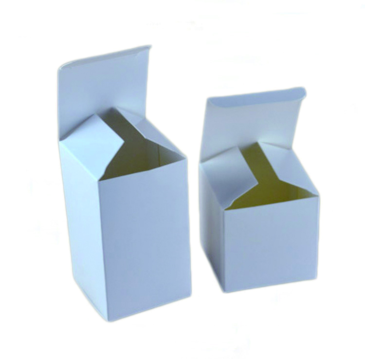 Scatole di cartone per imballaggio Scatola a conchiglia pieghevole in cartone bianco