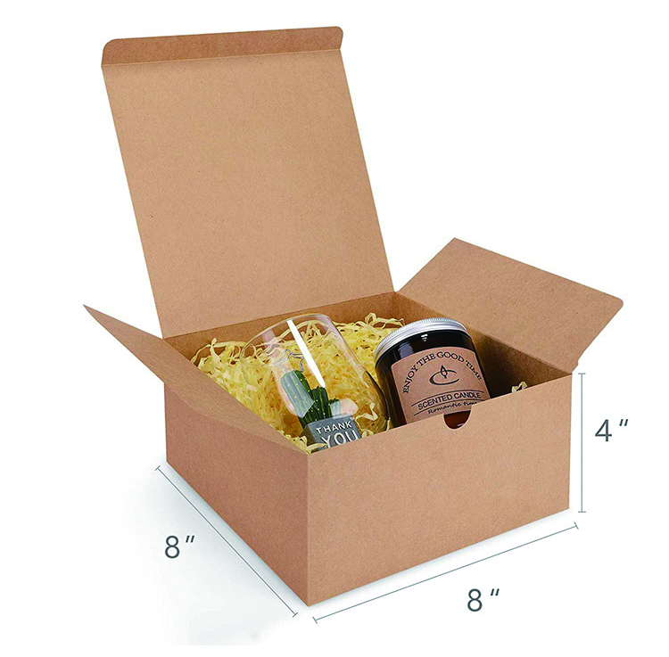 Kağıt Kutu Ambalajı Kraft Karton Katlanmış Tuck-in Ambalaj Kutuları