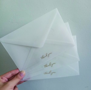 Stiklinių vokų pakuotė Biologiškai skaidžių dovanų kortelių vokas